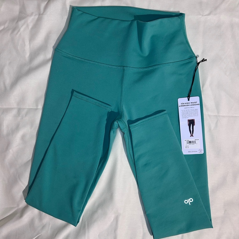 Alo Yoga - 7/8 High Waist Airbrush Legging - Lettuce - Small